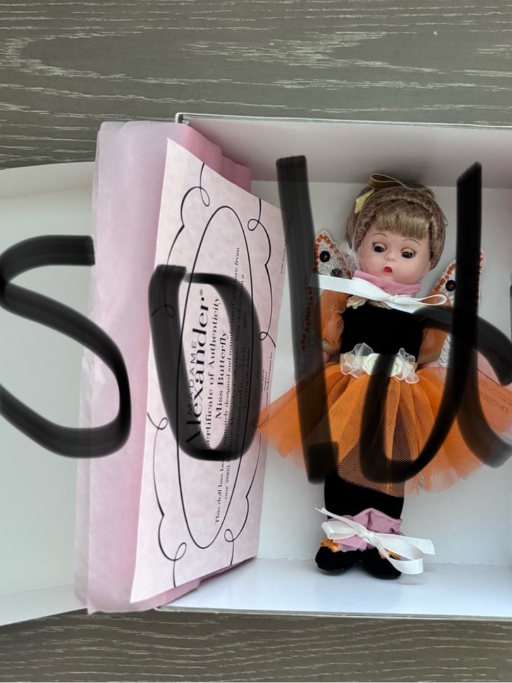 Madame Alexander Miss Butterfly Doll 8” New In Box With Papers 36430